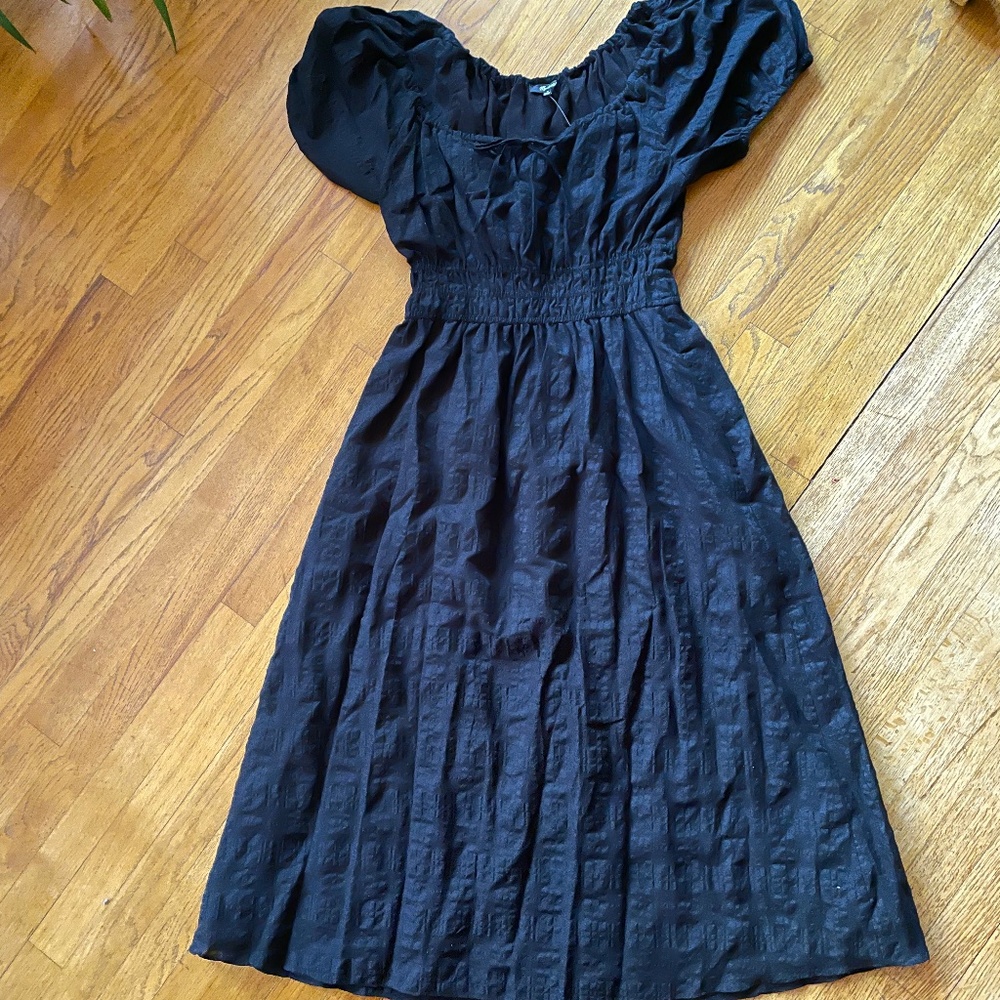 Madewell seersucker midi dress
